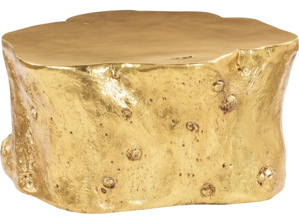 Log Coffee Table, Gold Leaf - image 3