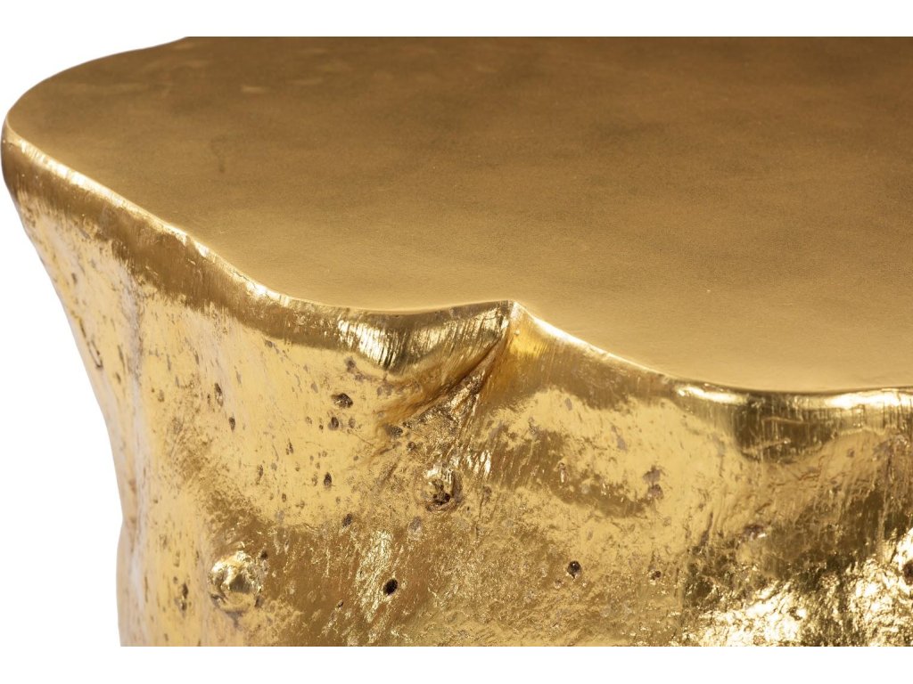 Log Coffee Table, Gold Leaf - image 2