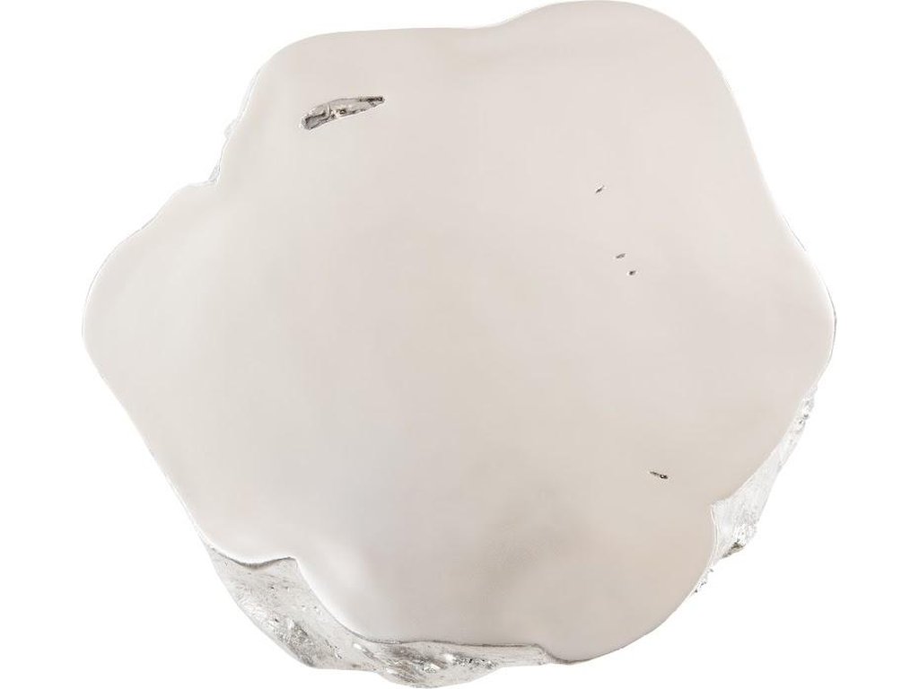 Log Coffee Table, Silver Leaf - image 1