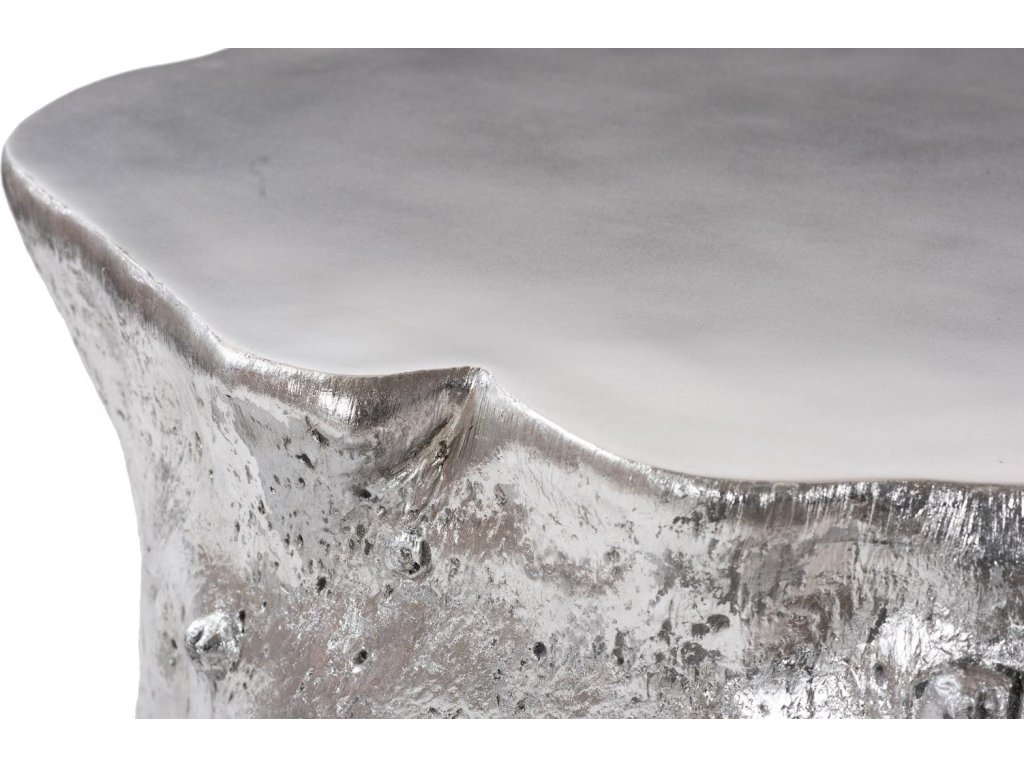 Log Coffee Table, Silver Leaf - image 3