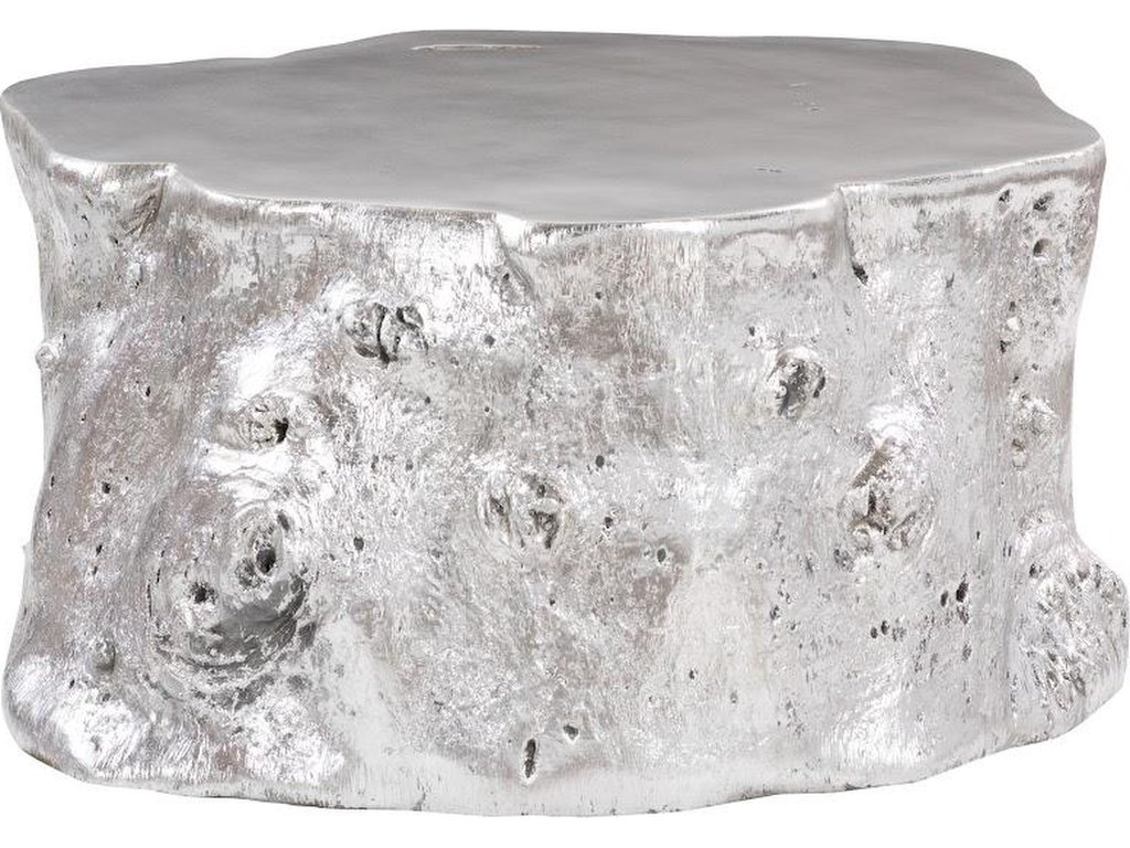 Log Coffee Table, Silver Leaf - main image