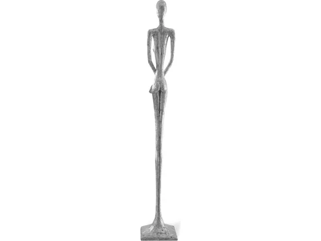 Lottie Sculpture, Resin, Silver Leaf - Alternative View