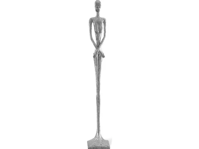 Lottie Sculpture, Resin, Silver Leaf