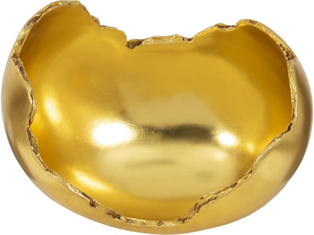 Burled Bowl, Resin, Gold Leaf Finish - image 1