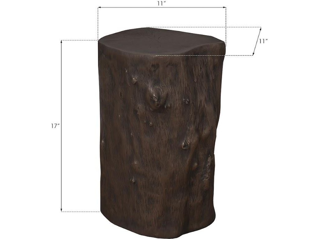 Log Stool, Bronze, SM - image 3