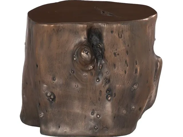 Log Stool, Bronze, LG