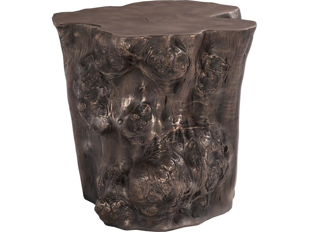 Log Side Table, Bronze - main image