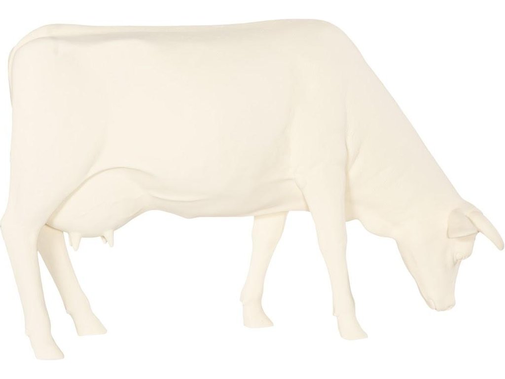 Life Size Cow, Grazing, Off White - image 1