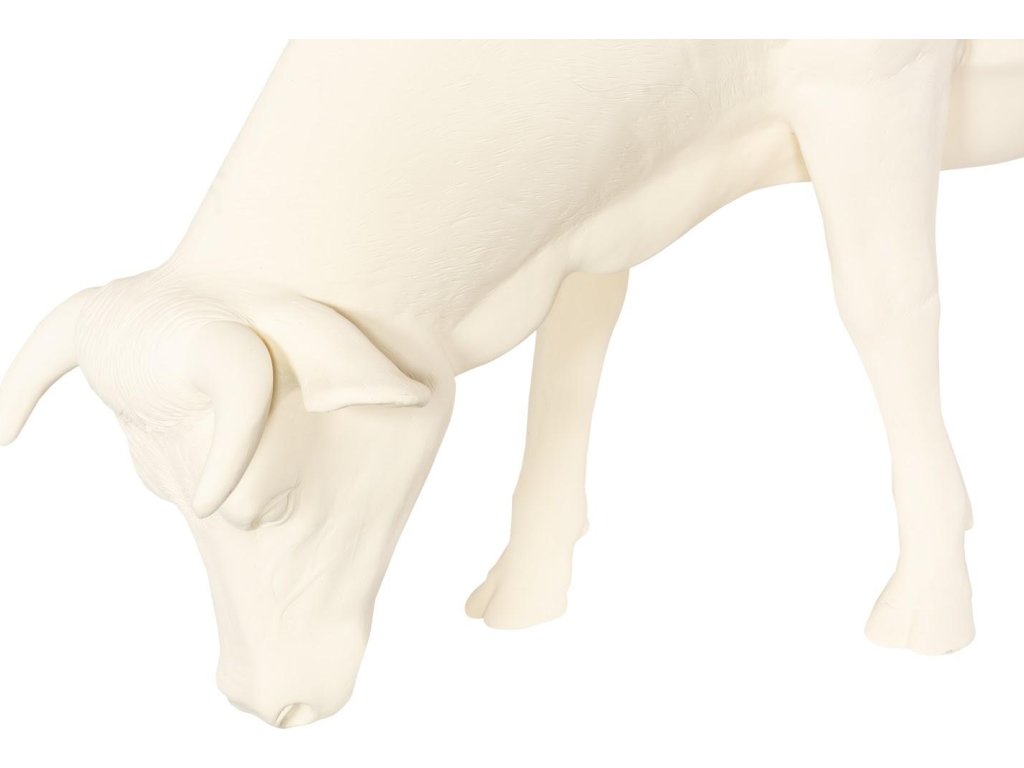 Life Size Cow, Grazing, Off White - image 2