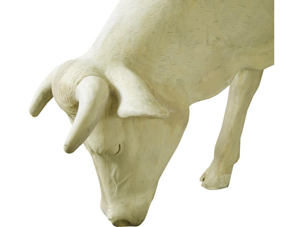 Life Size Cow, Grazing, Off White - image 4