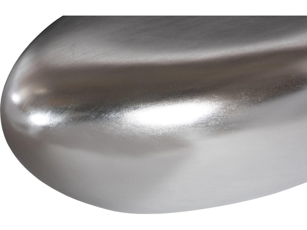 River Stone Coffee Table, Silver Leaf, Small - image 2