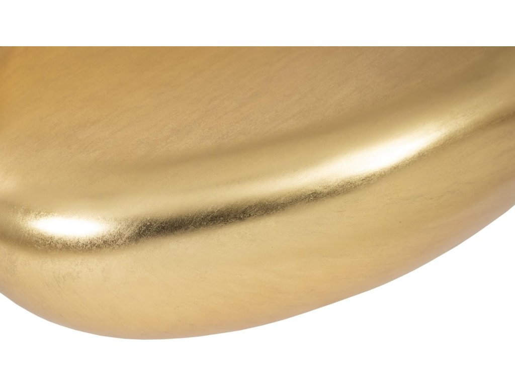 River Stone Coffee Table, Gold Leaf, Large - image 2