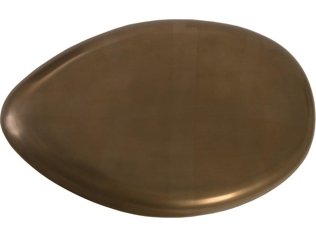 River Stone Coffee Table, Bronze, Small - image 1
