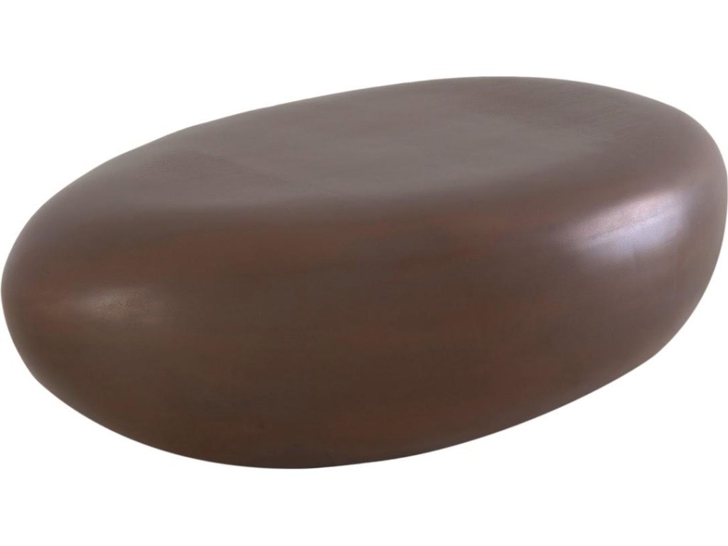 River Stone Coffee Table, Bronze, Small - main image