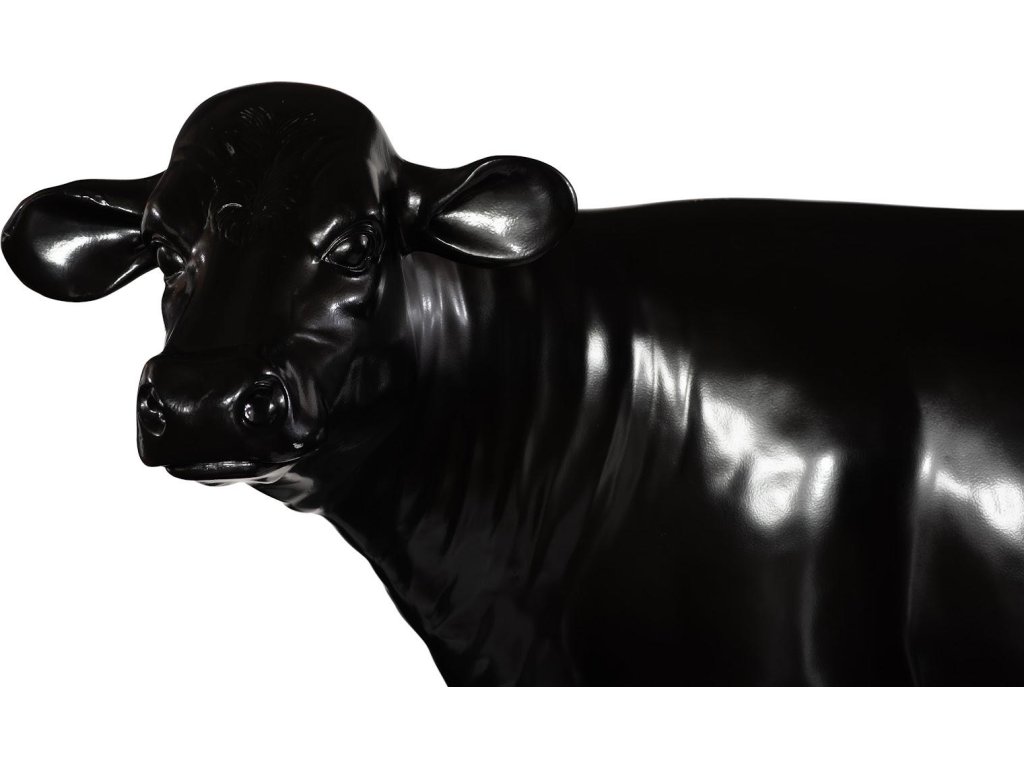 Life Size Cow, No Horns, Gel Coat Black - image 3