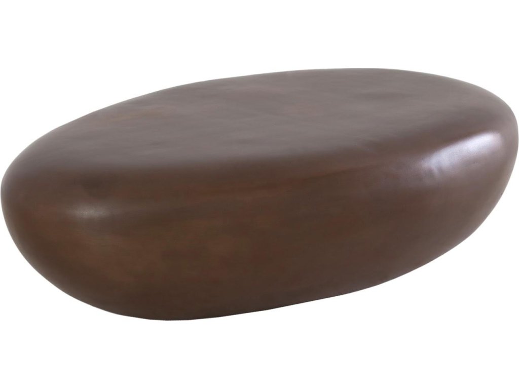 River Stone Coffee Table, Bronze, Large - main image