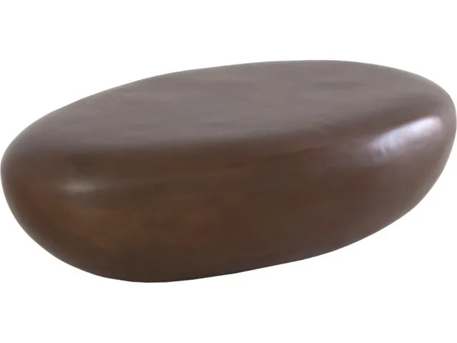 River Stone Coffee Table, Bronze, Large