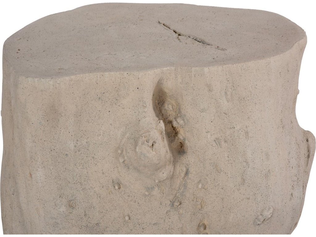 Log Stool, Roman Stone, LG - image 3