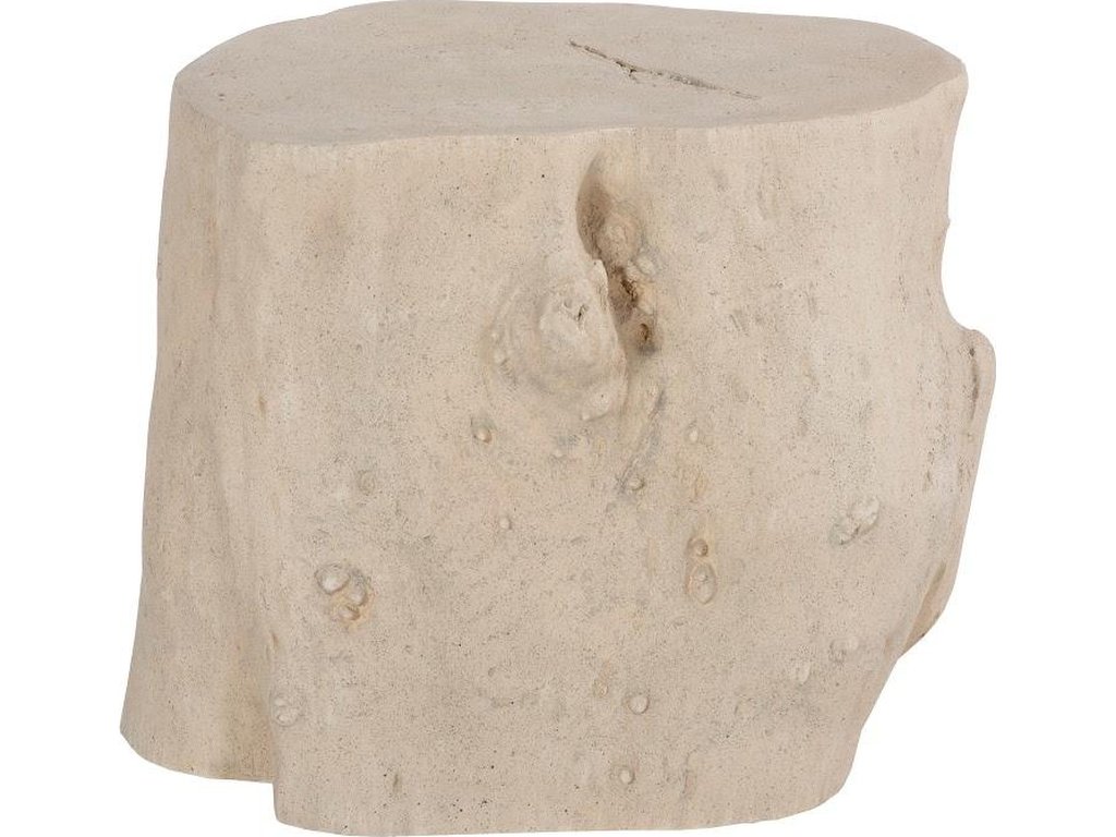 Log Stool, Roman Stone, LG - main image