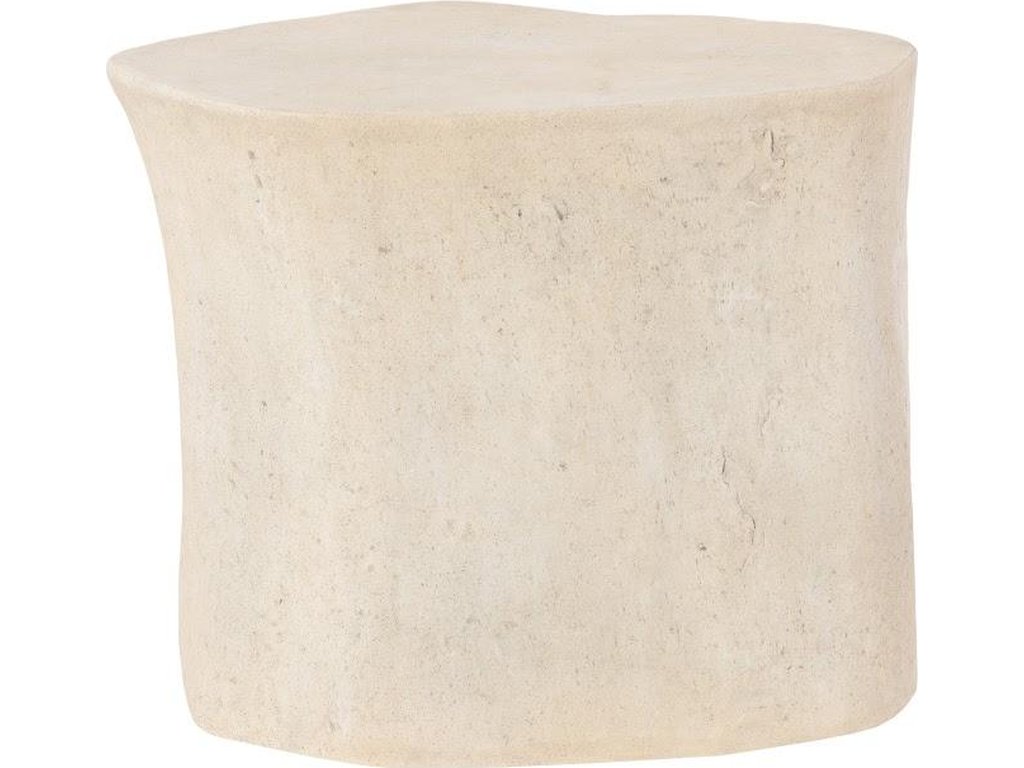 Log Dining Table, 60" Glass Top, Roman Stone - image 2