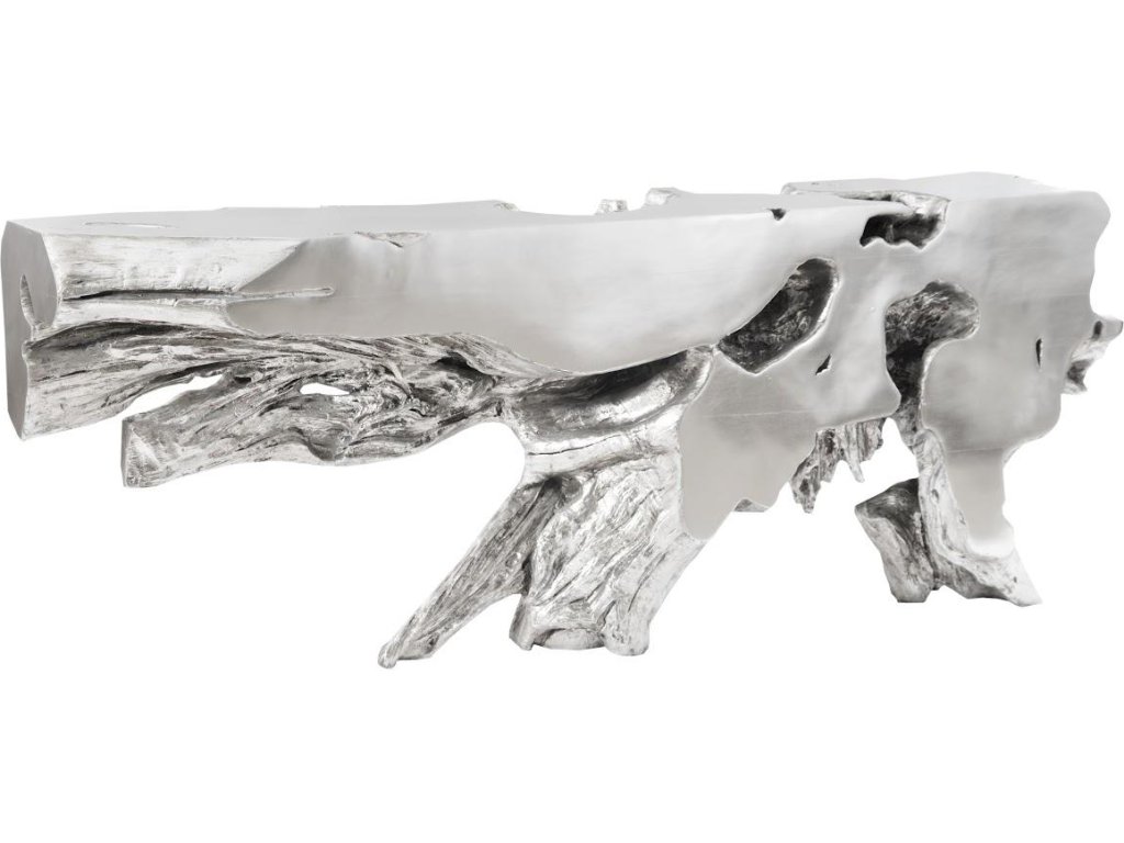 Freeform Console Table, Silver Leaf, LG - image 2
