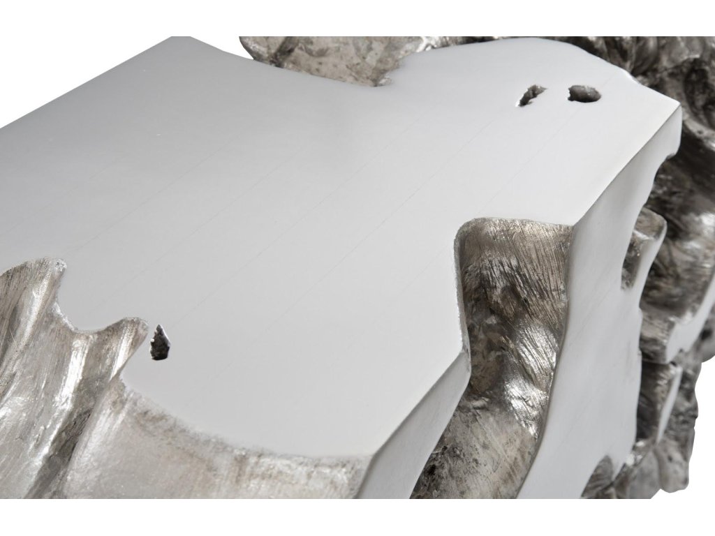 Freeform Console Table, Silver Leaf, LG - image 5