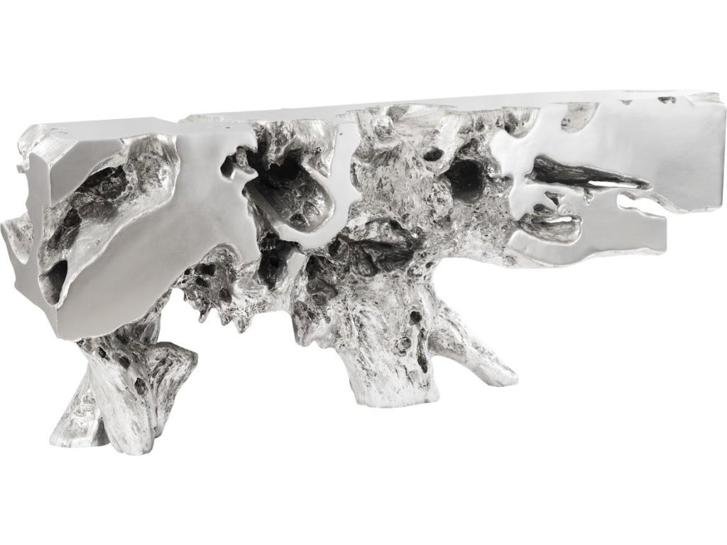 Freeform Console Table, Silver Leaf, LG - main image