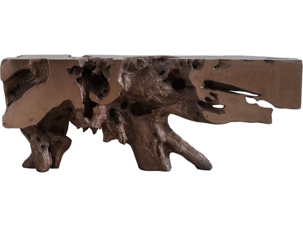Freeform Console Table, Polished Bronze - main image