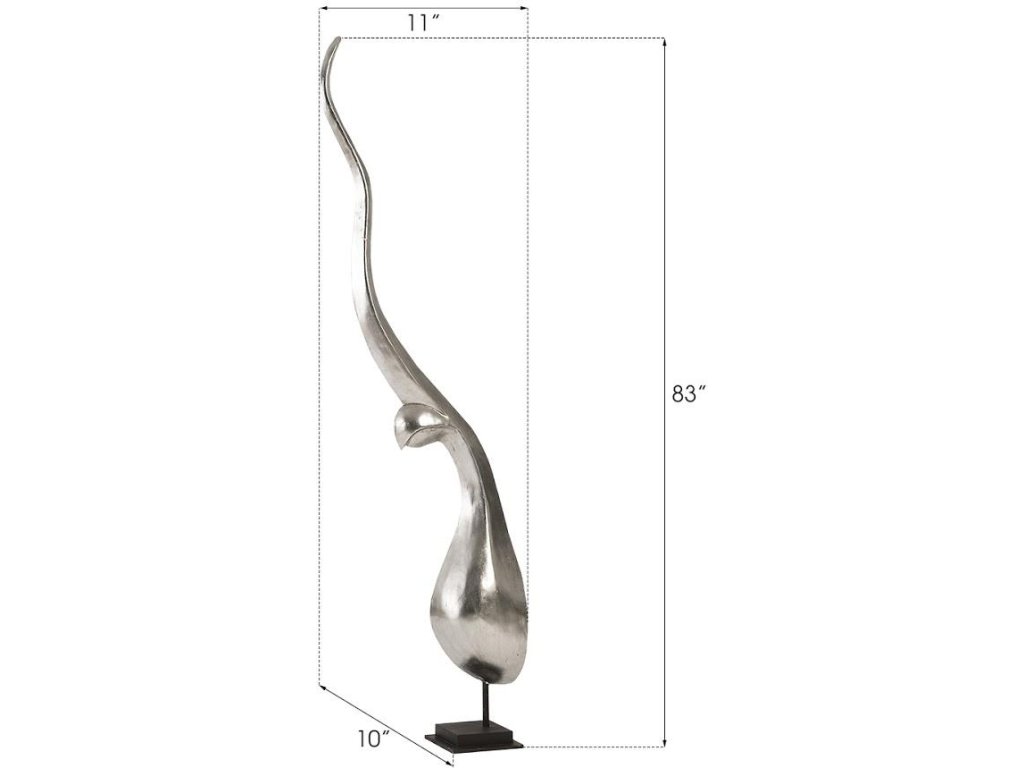 Chofa Sculpture, Silver Leaf, LG - image 3
