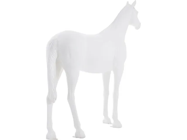 Life Size Horse, White - Alternative View