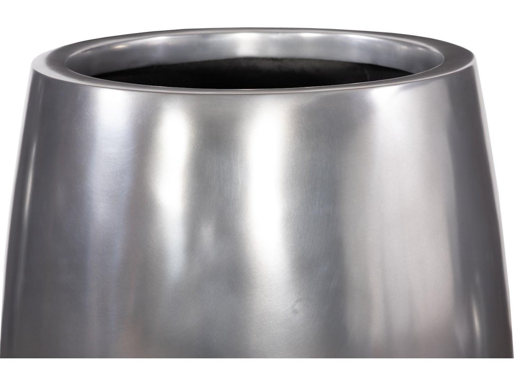 Elonga Planter, Polished Aluminum, LG - image 2