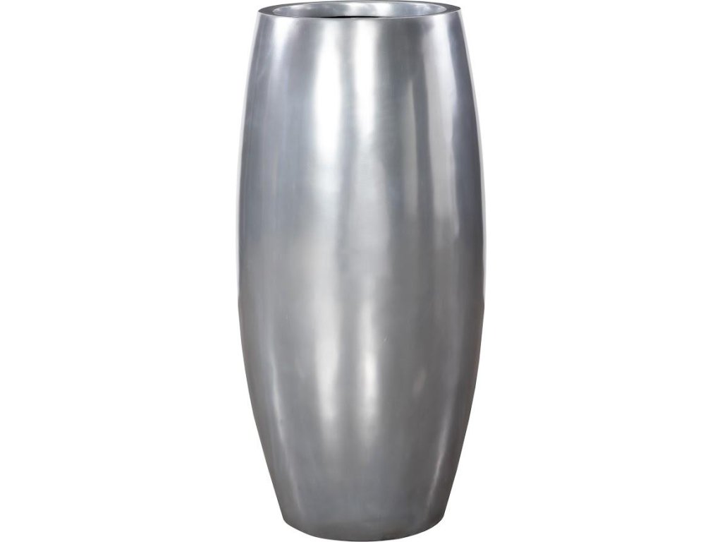 Elonga Planter, Polished Aluminum, LG - main image