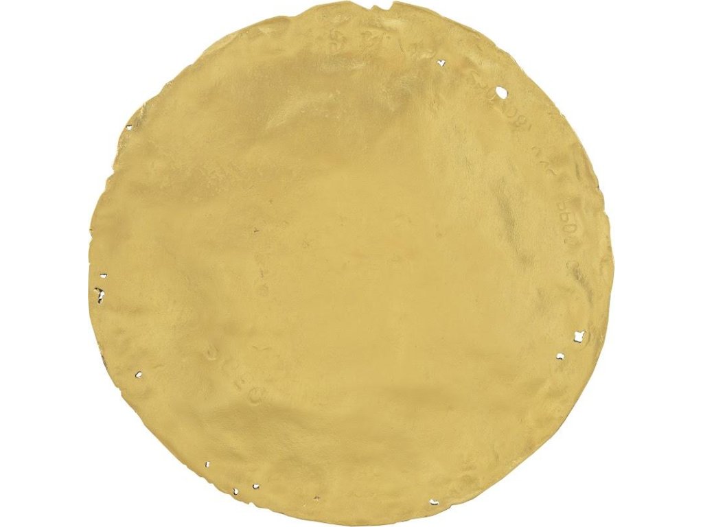Cast Oil Drum Wall Discs, Gold Leaf, Set of 4 - image 4