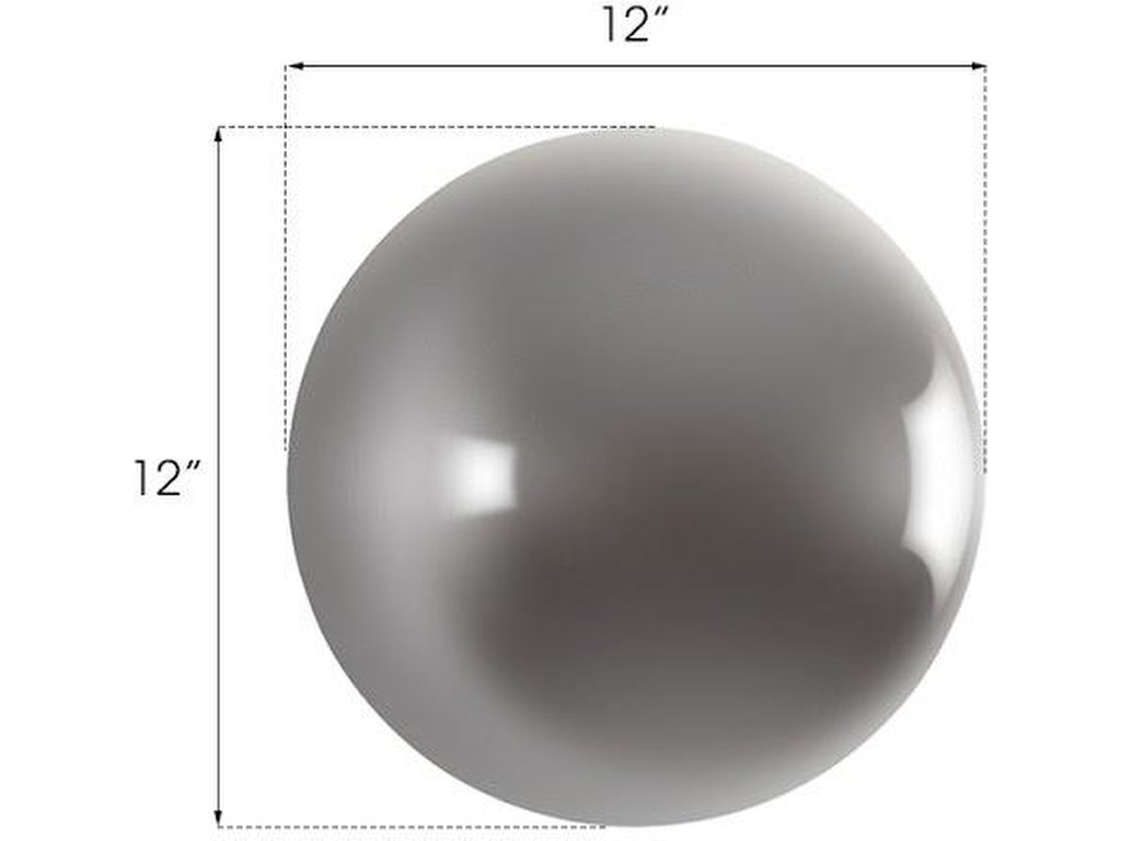 Ball on the Wall, Small, Polished Aluminum Finish - image 1