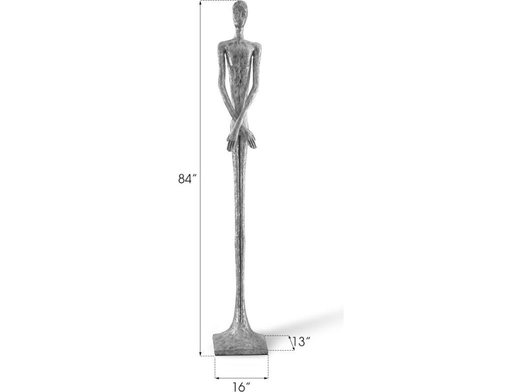 Lloyd Sculpture, Resin, Silver Leaf - image 4