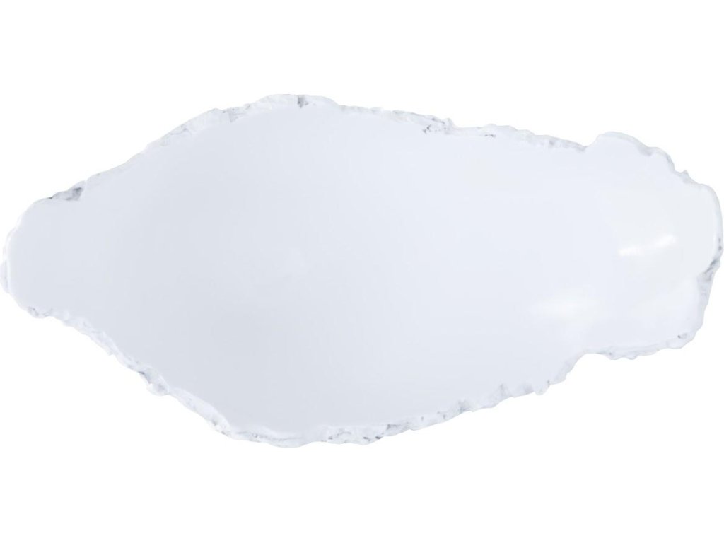 Burled Vase, Glossy White - image 1