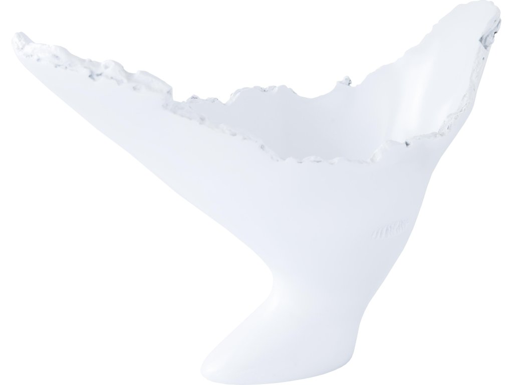 Burled Vase, Glossy White - main image