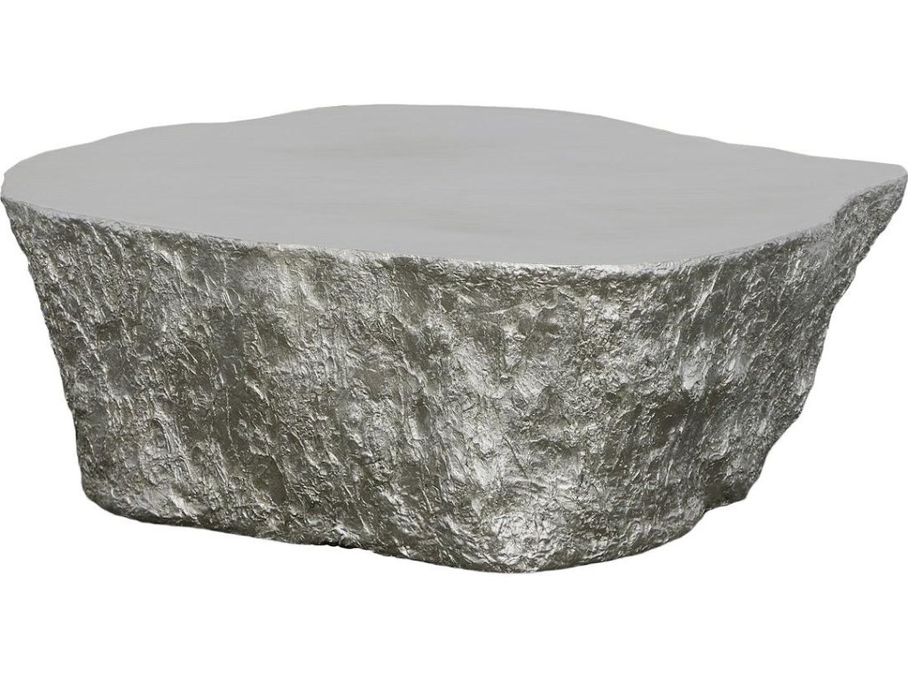Bark Coffee Table, Silver Leaf - image 2