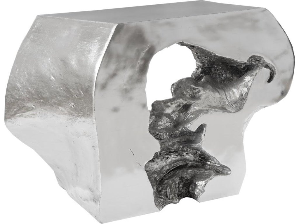 Plateada Hollow Console, Silver Leaf - main image
