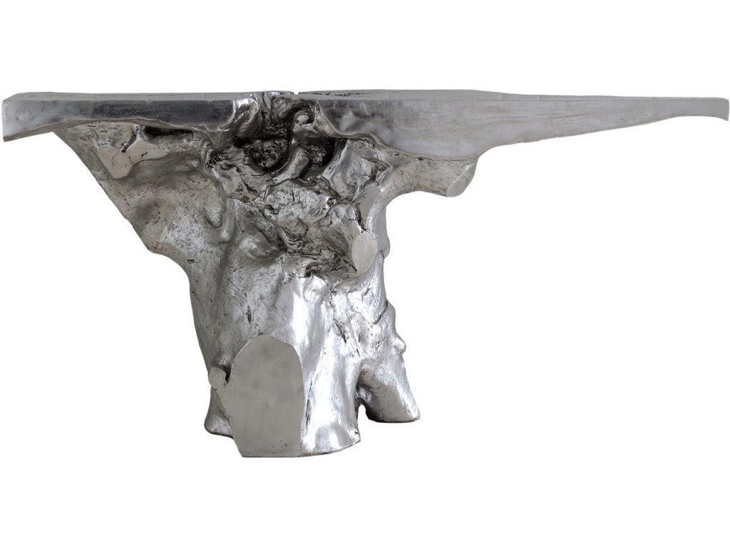Crown Console Table, Silver Leaf - main image