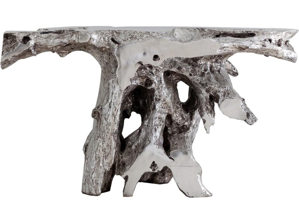 Brivo Freeform Console Table, Silver Leaf - main image