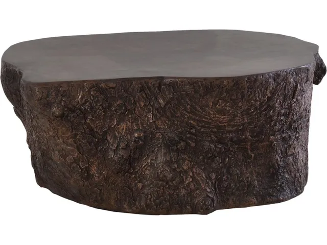 Bark Coffee Table, Bronze