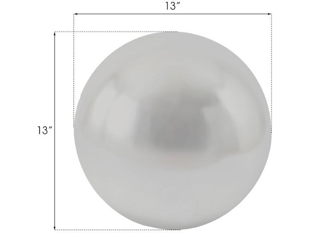 Floor Ball, Small, Silver Leaf - image 1