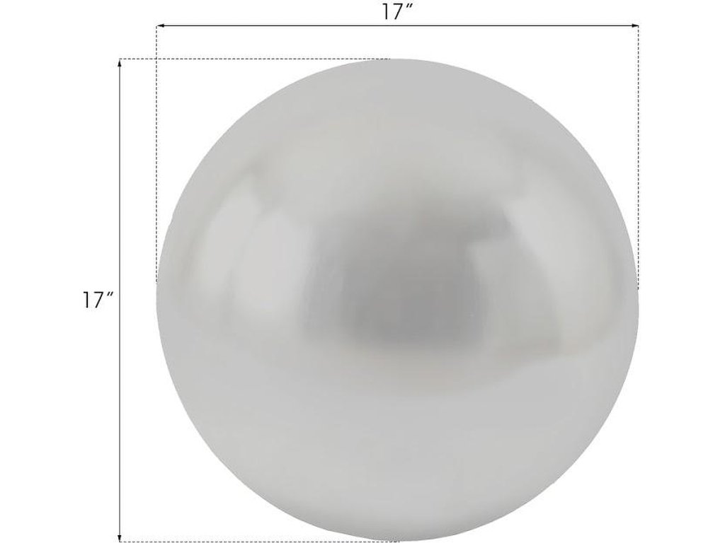 Floor Ball, Medium, Silver Leaf - image 1