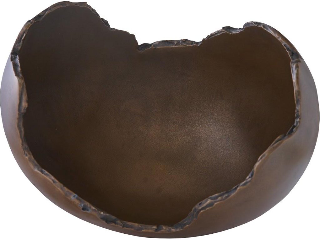 Burled Bowl, Resin, Bronze Finish - image 2