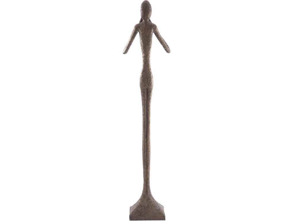 Speak No Evil Slender Sculpture, Large, Resin, Bronze Finish - image 1