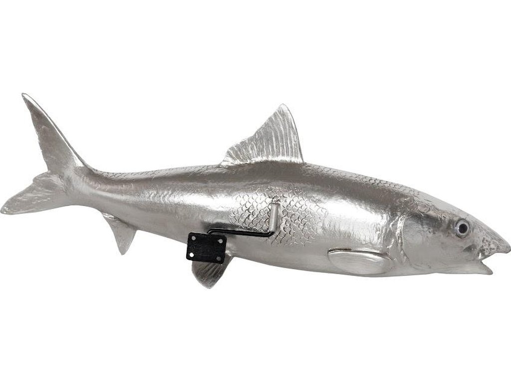 Bonefish Wall Sculpture, Resin, Silver Leaf - image 3