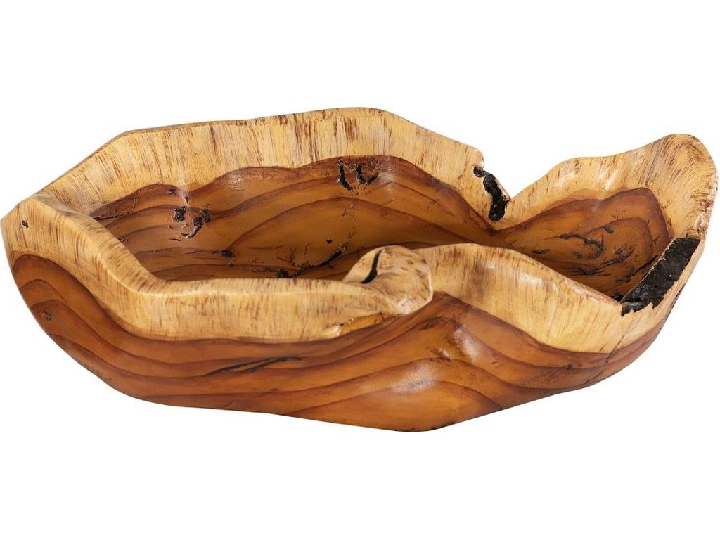 Burled Bowl, Faux Wood - main image