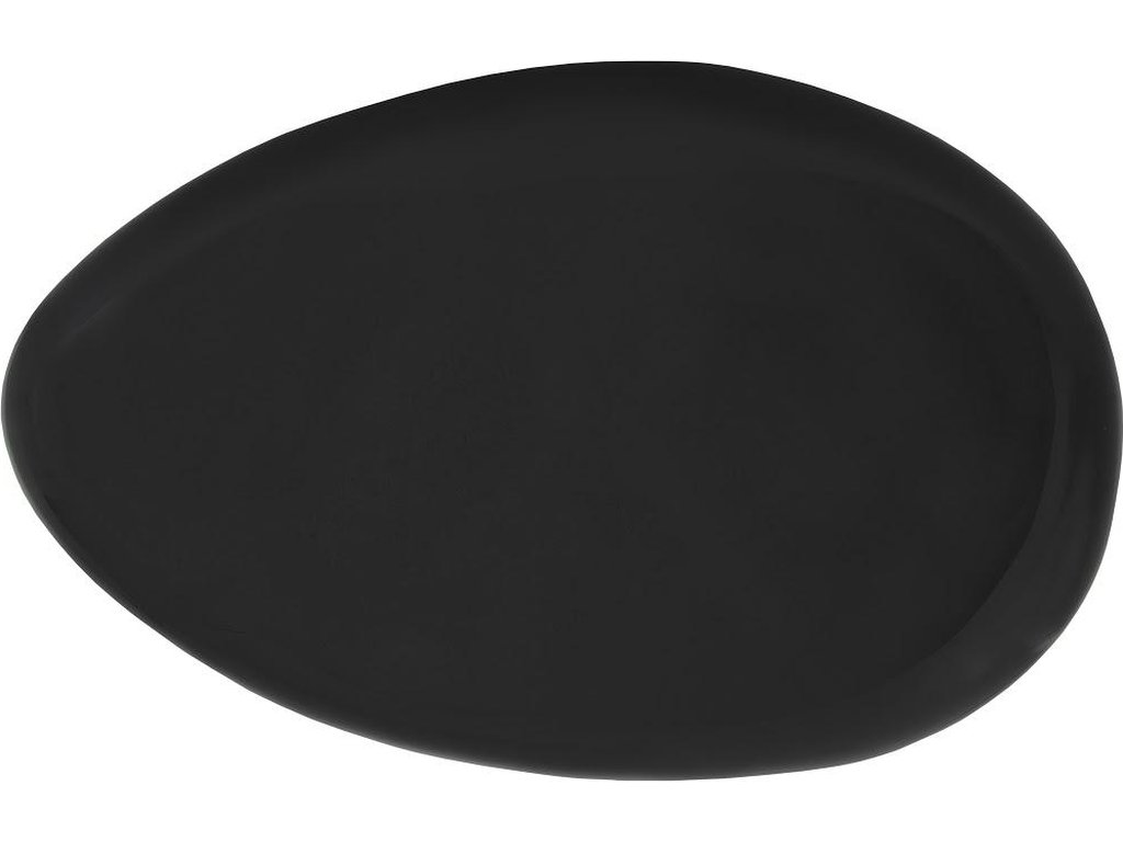 River Stone Coffee Table, Gel Coat Black, Small - image 1