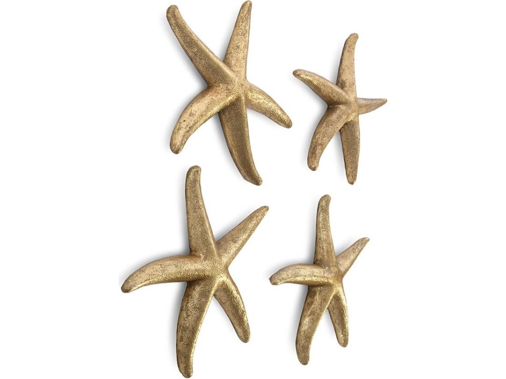 Starfish, Gold Leaf, Set of 4, SM - image 1